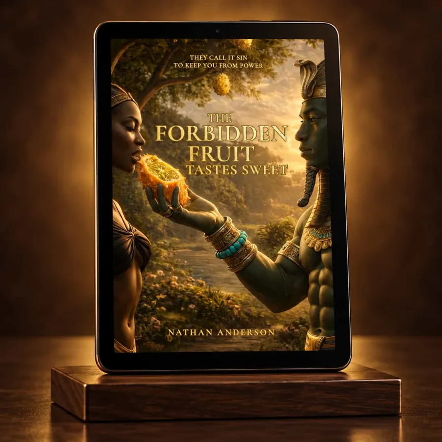 The eBook of The Forbidden Fruit Tastes Sweet on a tablet